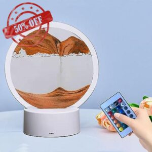 Three Dimensional Sand Painting Table Lamp with Remote Control