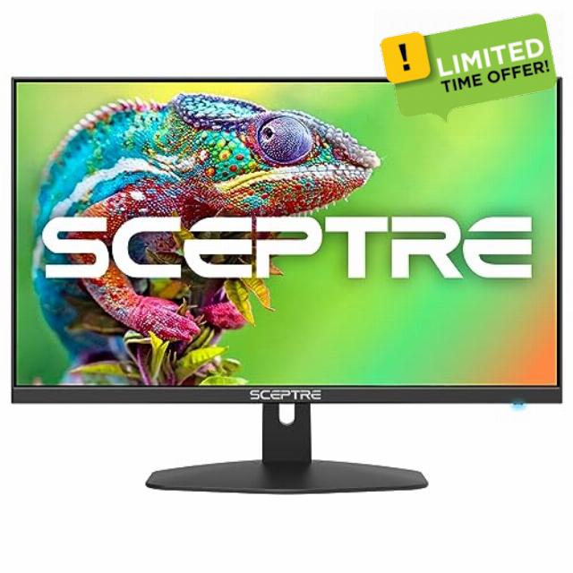 Sceptre New 24-inch Gaming Monitor 100Hz 1ms DisplayPort HDMI x2 100% sRGB AMD FreeSync Build-in Speakers