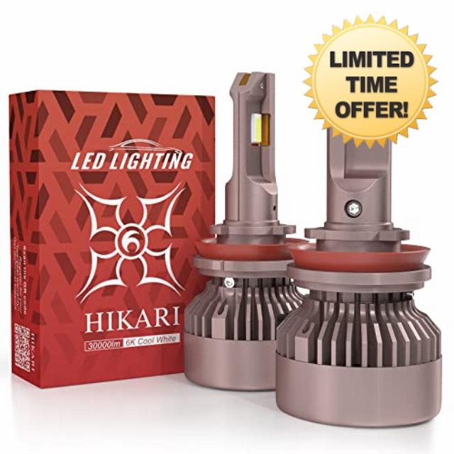 HIKARI 2023 Future 30000LM H11/H8/H9 LED Bulbs