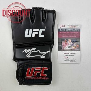 Autographed/Signed Michael Bisping UFC MMA Black Fighting Glove JSA COA Auto