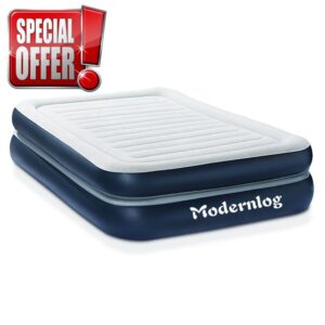 Modernlog Full Size Air Mattress with Built in Pump