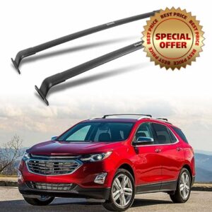 AUXPACBO 220 LBS Roof Rack Cross Bars Fit for Chevrolet Equinox & GMC Terrain 2018 2019 2020 2021 2022 2023 2024 Black Crossbars Luggage Carrier Bars