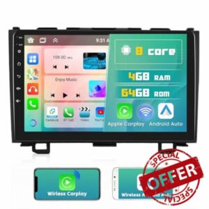 4G+64G Android 13 Car Stereo for 2007-2011 Honda CRV Radio