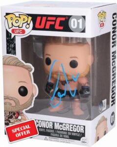 Conor McGregor UFC Autographed #01 Funko Pop! Figurine - Signed in Blue Ink - BAS - Autographed UFC Miscellaneous Products