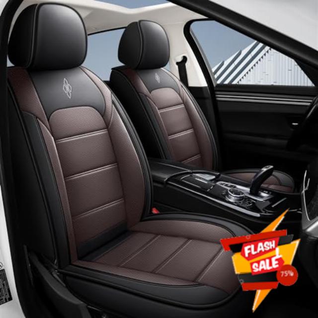 QUYDDC Car Seat Covers Full Set 3D Foam Back Support