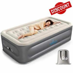 iDOO Twin Air Mattress with Built in Pump