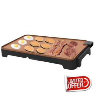 Ceramic Electric Griddle Extra Large - Non-stick Coating
