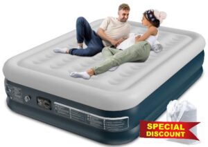 Sprinq Luxury Queen Air Mattress with Built in Pump