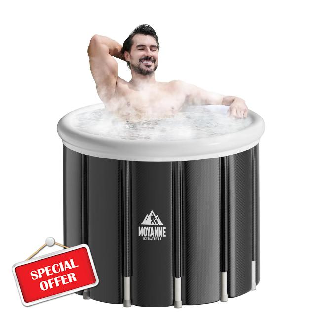 MOYANNE Ice Bath Tub,176 Gallons Inflatable Cold Plunge Tub for Athletes' Recovery - Portable Outdoor Polar Pod Recovery Solution