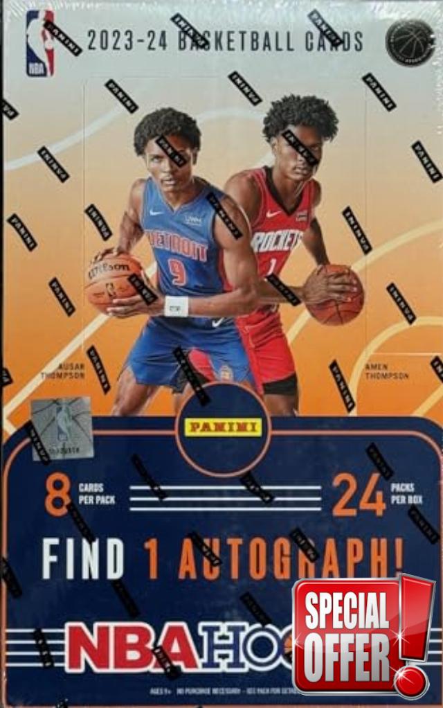 2023-24 Panini Hoops Basketball Hobby Box (24 Packs/8 Cards: 1 Auto) - Sportscard Superstore