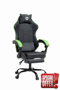 Titano Cobra Elite Gaming Chair with Footrest Comfort Design with Leather Padded Seat