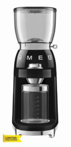 SMEG Retro Electric Coffee Grinder (Black)
