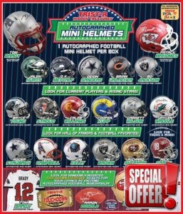 TRISTAR Hidden Treasures Signed Autographed Mini Helmets 2023 (1 Box)