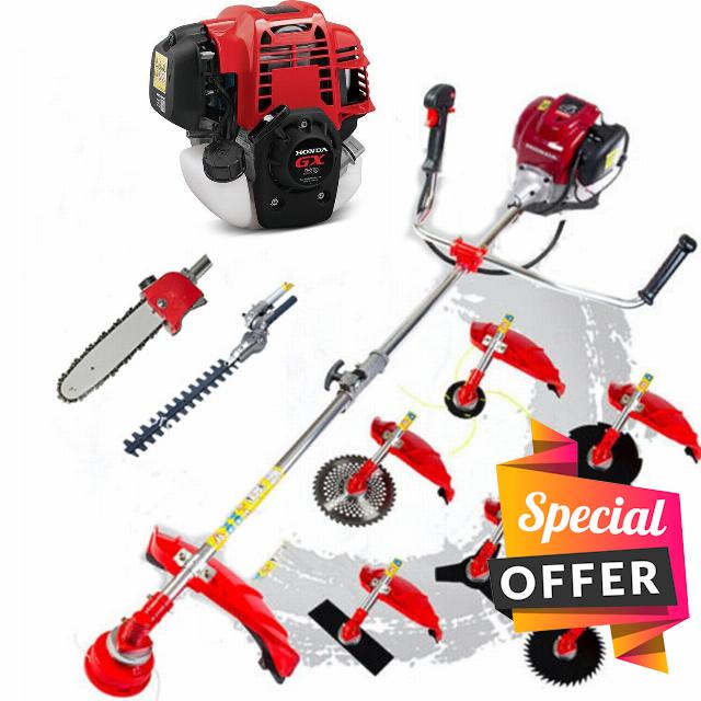 GX50 9 in 1 Lawn Mower Pruner 4 Stroke Hedge Trimmer Saw Chain Weed Eater Trimmer Head Blade