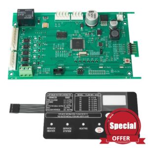 42002-0007s Control Circuit Board with Switch Pad 472610Z Compatible with Mastertemp Sta-Rite Max-E-Therm NA & LP Series Pool/Spa Heater Replace# 461105