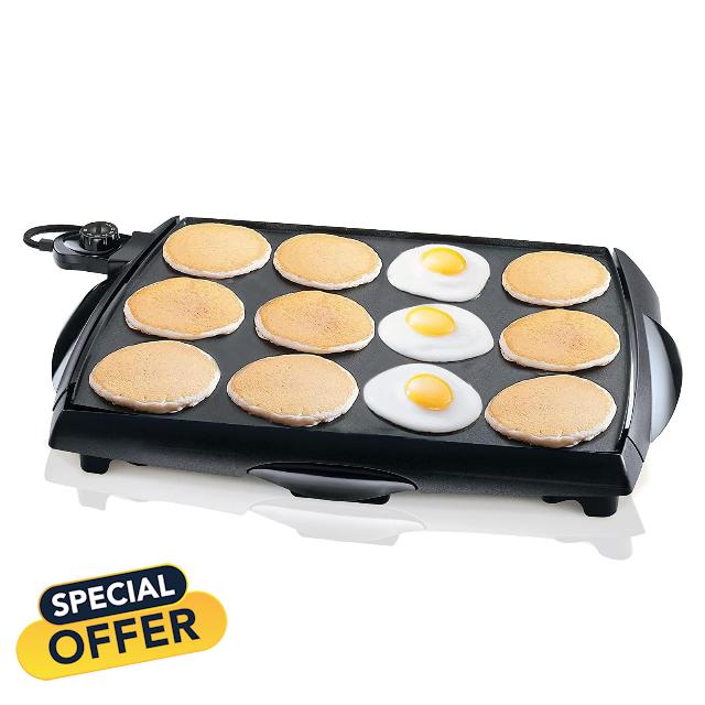 Electric Griddle Nonstick Extra Large - 12 Slices of French Toast