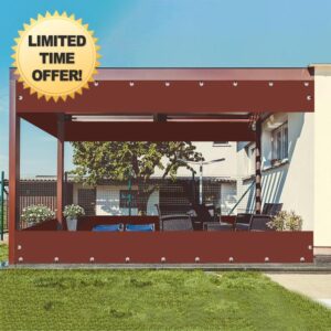 FoundGo Outdoor Vinyl Curtain Custom Size