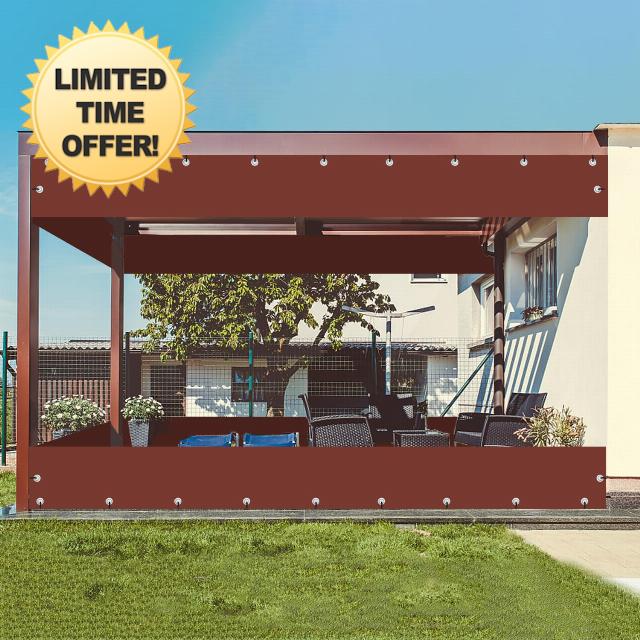 FoundGo Outdoor Vinyl Curtain Custom Size
