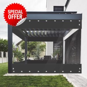 FoundGo Outdoor Vinyl Curtain Custom Size