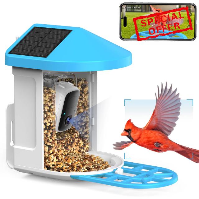 Bird Feeder with Camera Wireless AI Identify Bird Species