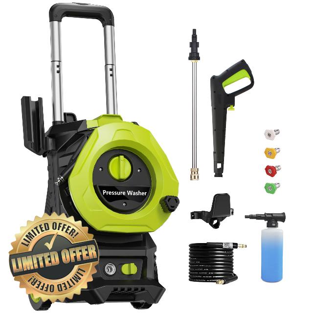 Electric Pressure Washer 4000PSI Max 2.5 GPM Pressure Washer with 25 Feet Hose