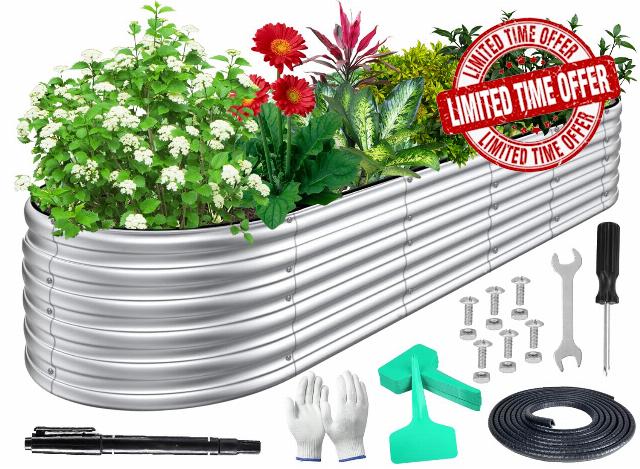 Galvanized Raised Garden Bed Kit