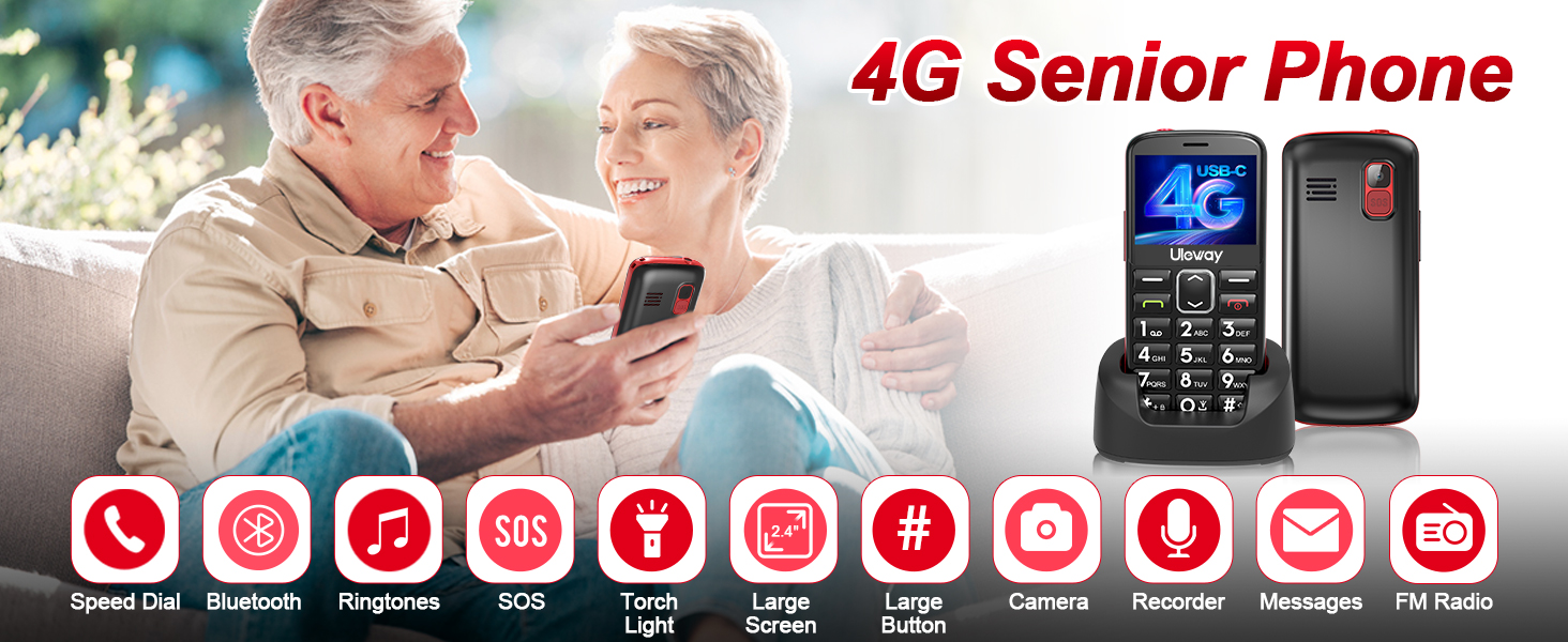 senior mobile , 4G basic phone ,feature bar ,senior flip phone ,big button ,elderly gift