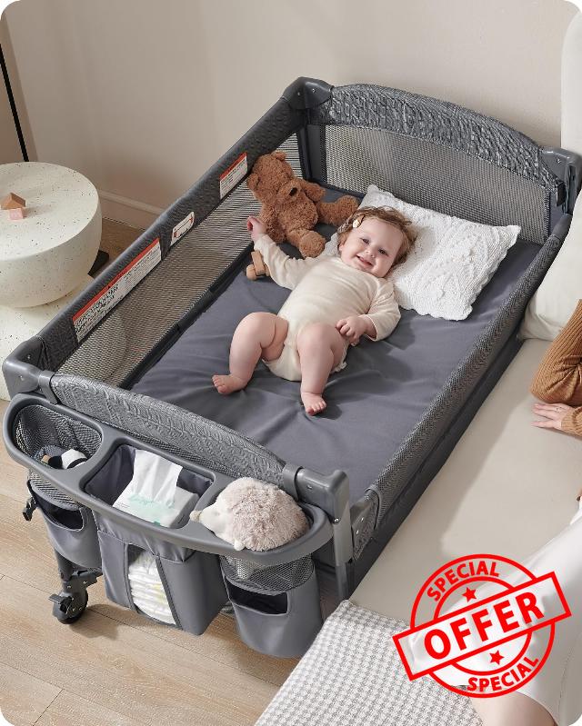 AirClub Baby 4 in 1 Bassinet Bedside Sleeper