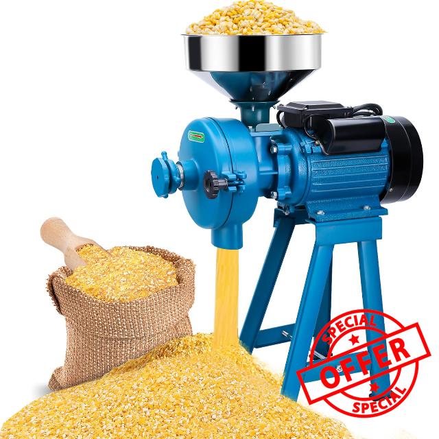 USUKO Electric Grain Grinder Mill Molino De Maiz Electrico 3000W 110V Corn Grinder Corn Mills