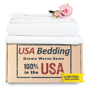 USA Bedding Sheet Sets 100% Made in America. Hotel Quality