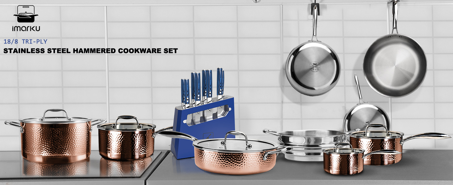 stainless steel pots and pans set