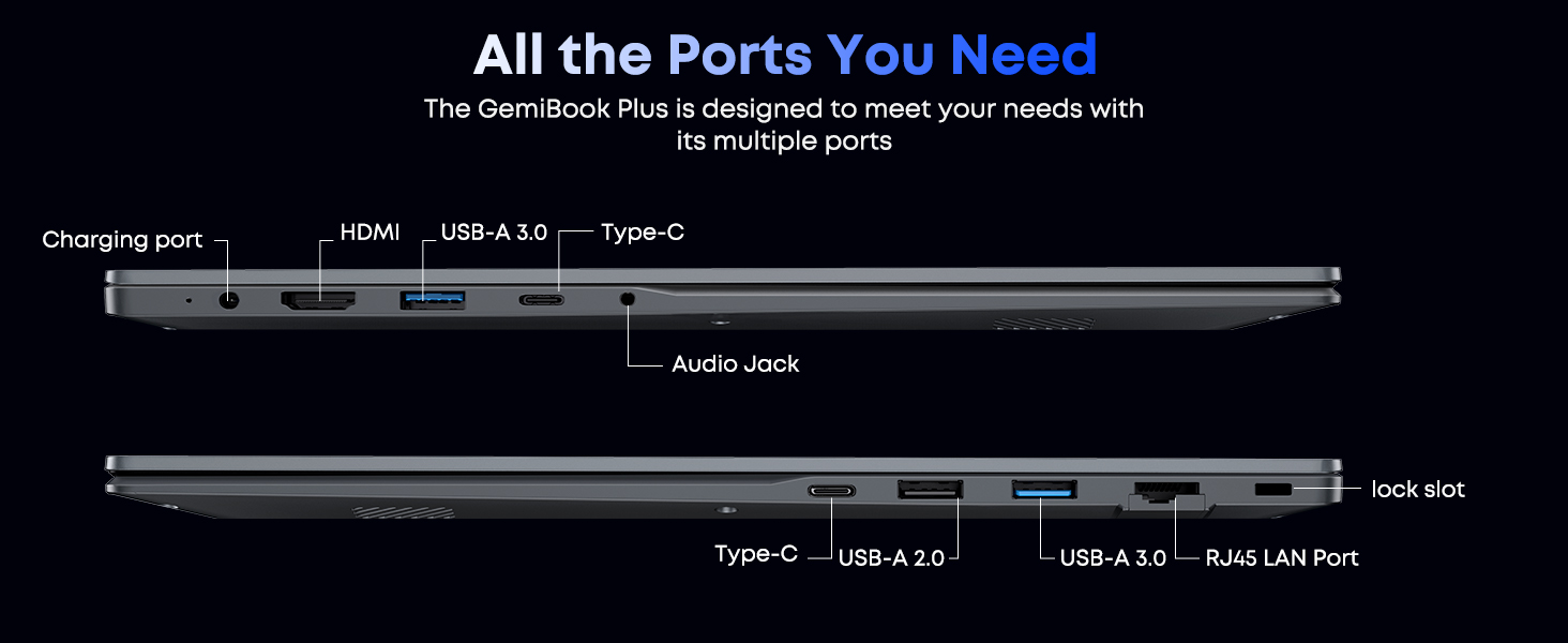 Gemibook Plus Multiports