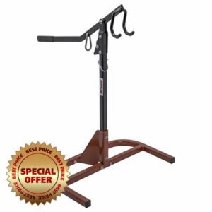 Extreme Max 5001.6265 Adjustable 7-Position Snowmobile Lever Lift Stand 24"-33" with Reinforced Steel Base