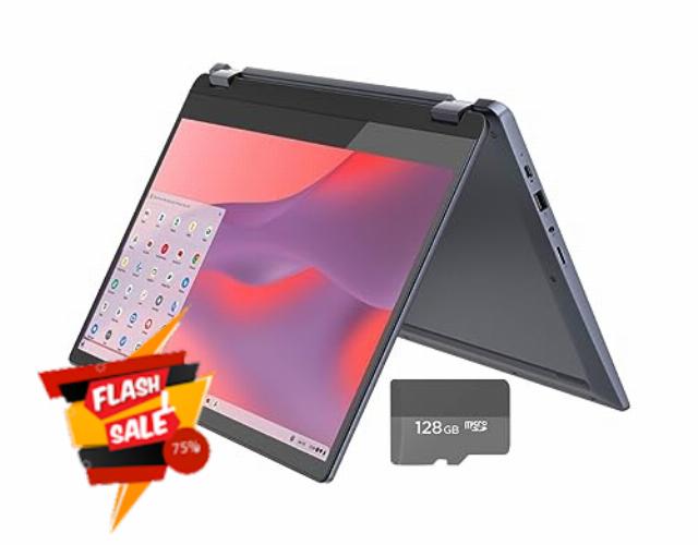 Lenovo Flex 3 2-in-1 Chromebook | 15.6" FHD Touch-Screen Laptop | Intel Pentium N6000 Processor | 8GB RAM | 192GB (64GB eMMC+128GB SD Card) | Intel UHD Graphics | Chrome OS | Blue