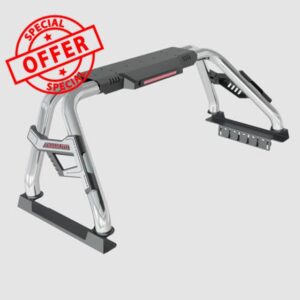 TKMAUTO SRB005 Sport Bar Roll Bar Compatible with Full-Size Trucks F Series 150/250/350 | Silverado Sierra 1500 2500 3500HD | Ram 1500 2500 3500 | Tundra | Titan (Stainless Steel)