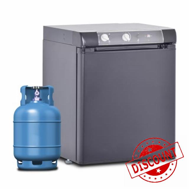 Techomey Gas Fridge Camping for Camper Van 12V 240V LPG
