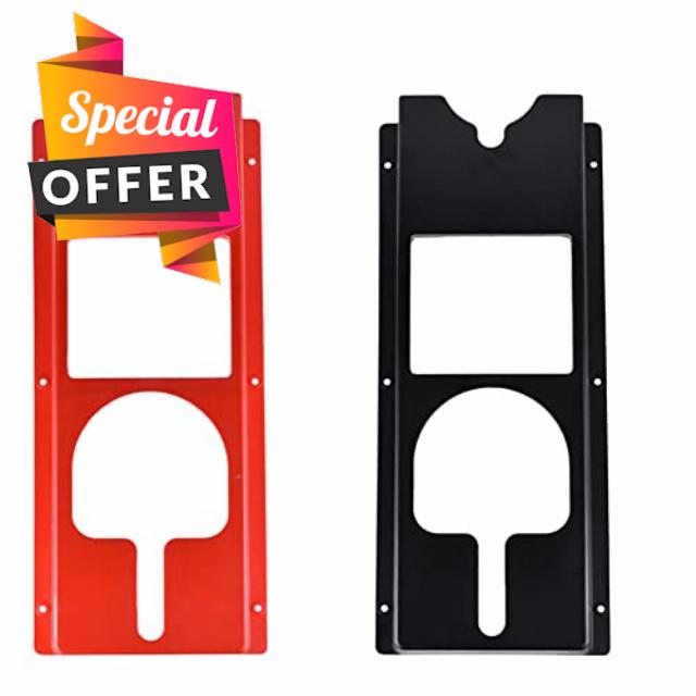 Greethga Plastic Wall Bracket for Car Wash Shop Black + Red