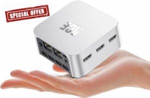 ACEMAGICIAN Mini PC Intel 12th N95 (up to 3.4GHz) 12GB LPDDR5 256GB M.2 SSD Mini Desktop Computers
