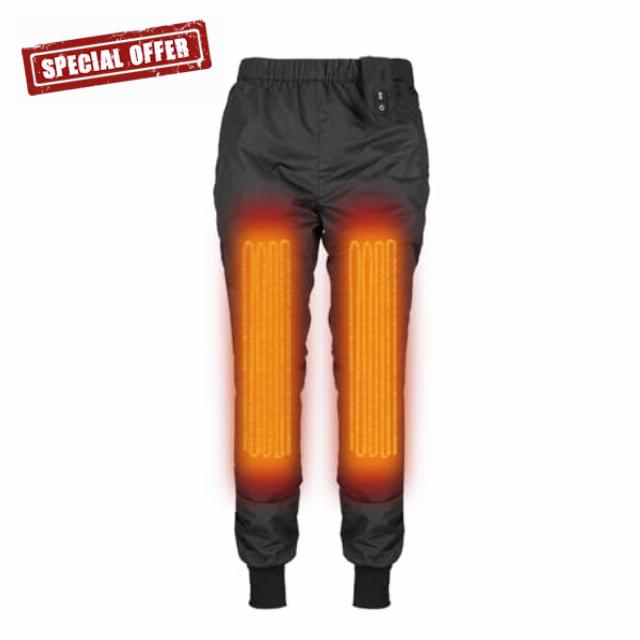 MIDIAN Heated Pants for Mens Winter 12V Motorcycle Protective Gear Electric Heating Trousers with 2 Heat Zones