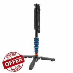 3 Legged Thing Punks Taylor 2.0 Magnesium Alloy Monopod Kit - Travel-Friendly Camera Monopod for Photographers & Videographers (TAYLORKITBLUE2.0)