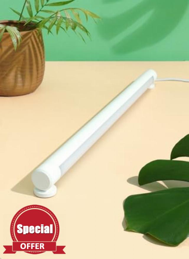 Soltech Solutions Grove™ LED Grow Light - Under-Cabinet/Shelving or Wall Mounted LED bar Light for Indoor houseplants and Herbs - Touch Control Power and dimming (White)