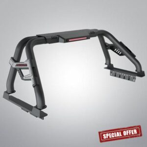 TKMAUTO SRB005 Sport Bar Roll Bar Compatible with Full-Size Trucks F Series 150/250/350 | Silverado Sierra 1500 2500 3500HD | Ram 1500 2500 3500 | Tundra | Titan (Carbon Steel)