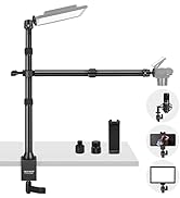 NEEWER Overhead Camera Mount Rig for Top Down Shots, Heavy Duty Steel Tabletop Mount Stand Multi ...