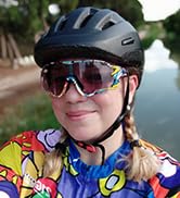KAPVOE Cycling Glasses Polarized Sunglasses MTB Men Women Mountain Bike Beach Fishing