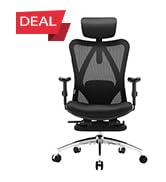 SIHOO Ergonomic Office Chair Mesh Desk Chair with Adjustable Lumbar Support 3D Armrests Breathabl...