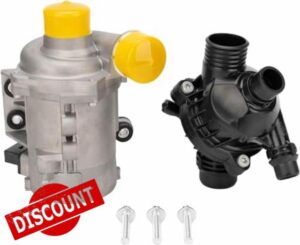 Electric Engine Water Pump and Thermostat Fit For BMW X3 Z4 X5 328i 323i 128i 528i OEM# 11517563183 11517586925…