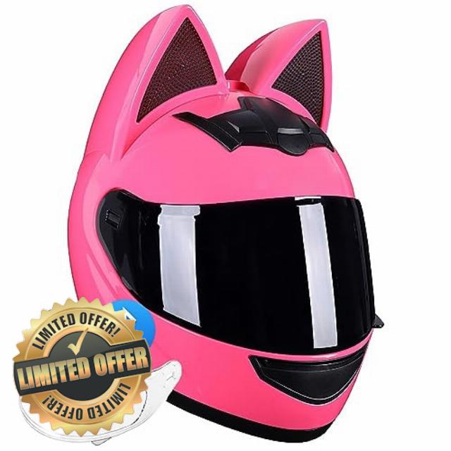 Cat Ear Motorcycle Bluetooth Helmet
