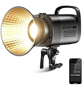 NEEWER MS150B 130W Bi Color LED Video Light, Mini COB Portable Photography Lighting with App Cont...