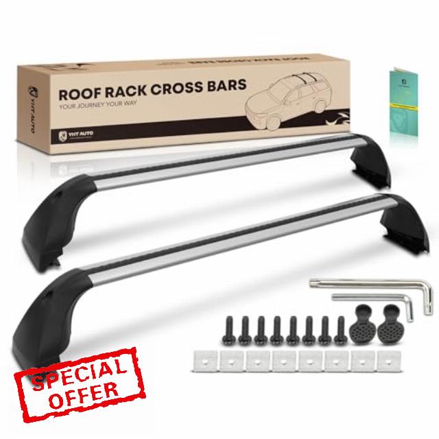 YHTAUTO 165 LBS Roof Rack Cross Bars w/Hardware Fit for Toyota Corolla 2019-2023