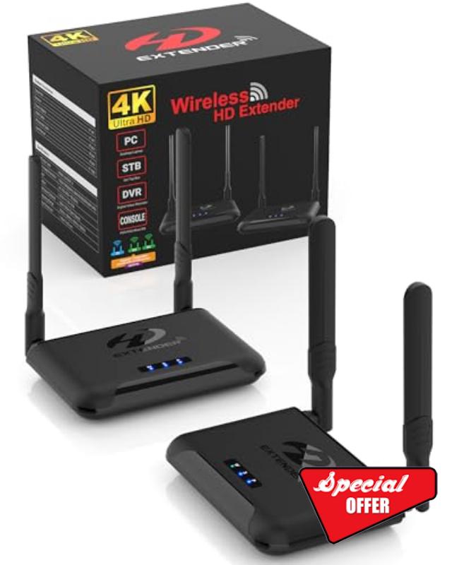 Anrewa 4K Wireless HDMI Transmitter and Receiver